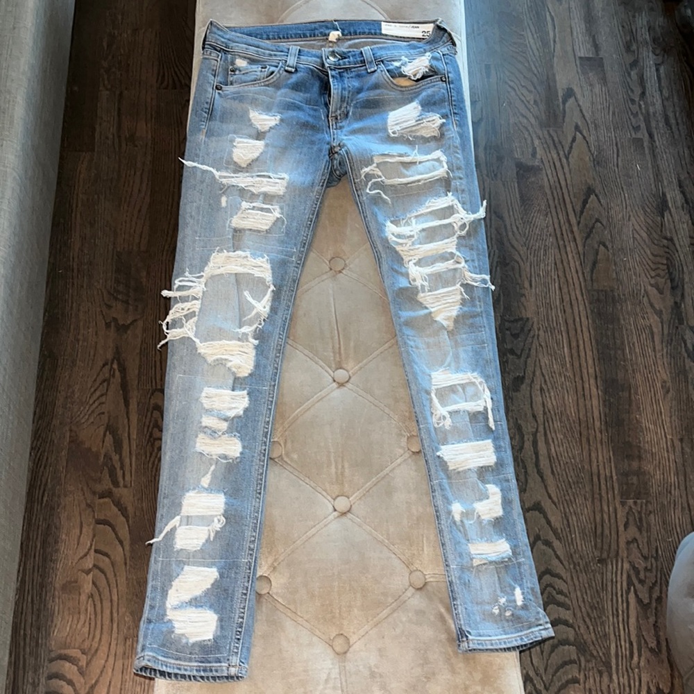 Rag&bone jeans size 25 boyfriend low rise jeans  great condition!